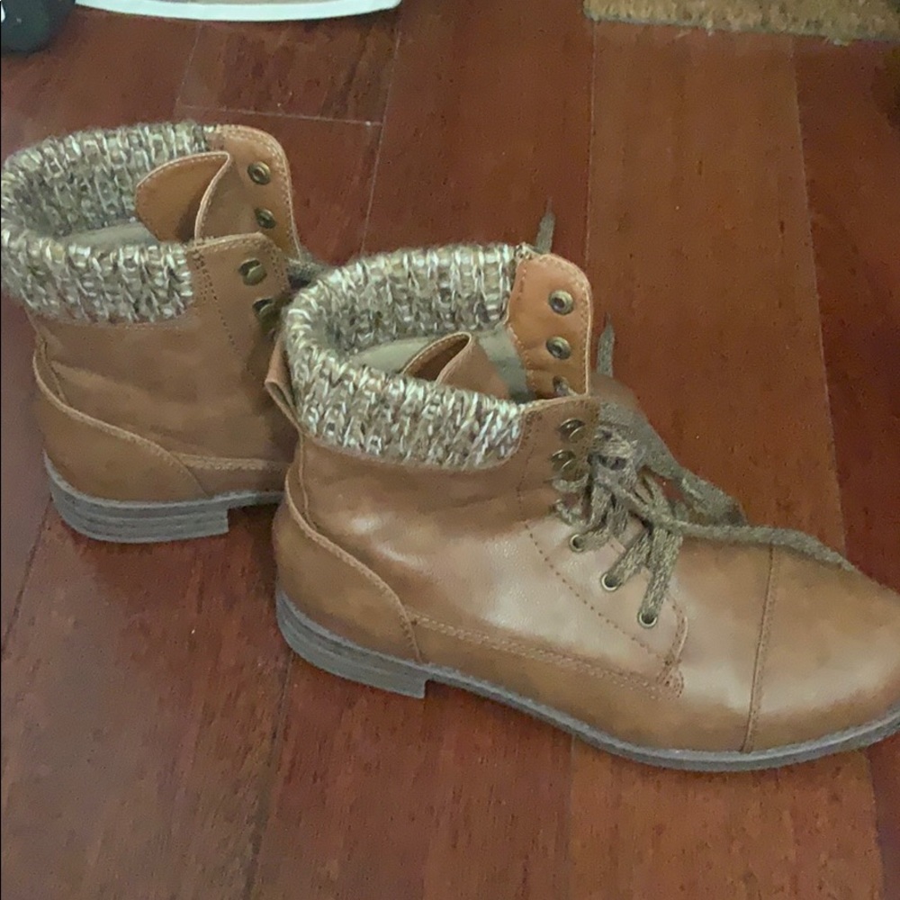 Short Brown Ankle Boots